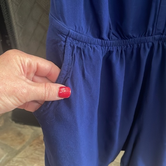 Express blue romper with pockets and adjustable straps. Size XS - Picture 5 of 8